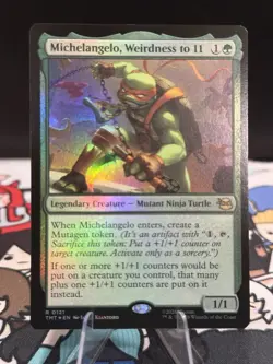 MTG: TMNT - Michelangelo, Weirdness to 11 Foil R 0121 - Image 1