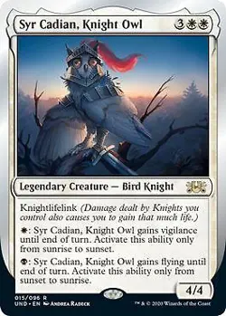 MTG Unsanctioned - Syr Cadian, Knight Owl - Image 1