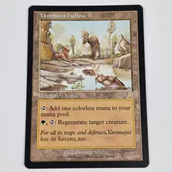 WOTC MtG Urza's Destiny Yavimaya Hollow Rare Legendary Land - Image 1