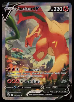 Charizard V 154/172 Brilliant Stars BRS Ultra Rare Alternate Art Pokemon LP - Image 1