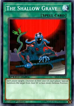 The Shallow Grave #SBLS-EN039 Yugioh 1st Edition Lightly played - Image 1