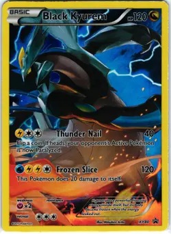 Black Kyurem XY80 Black Star Promo - Full Art - Pokemon Card XY 2015 VLP - Image 1