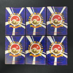 Base Set 1996 Normal Card Set of 6 Japanese Pokemon Card Old Back s007437 - Image 2