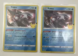Pokemon Celebrations 25th Anniversary 2 Card Lot Palkia x2 TCG - Image 1
