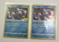 Pokemon Celebrations 25th Anniversary 2 Card Lot Palkia x2 TCG - Image 4