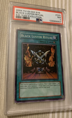 YUGIOH 2004 • BLACK LUSTER RITUAL • PSA 7 GRADED CARD! - Image 1