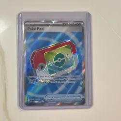 Pokemon Poke Pad Trainer-Item Full Art Holo POR 123/088 Card - Image 1