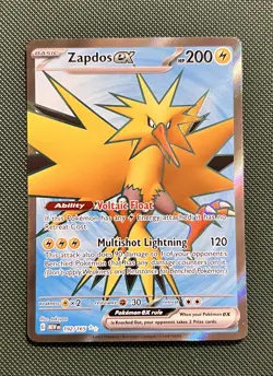 Zapdos ex Full Art NM 192/165 Scarlet & Violet 151 Pokemon Card - Image 1