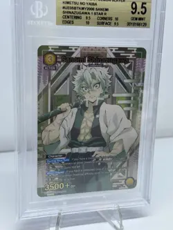 Sanemi Shinazugawa Demon Slayer UA01NC/KMY-2-006 Union Arena Card/B2 BGS 9.5 - Image 2