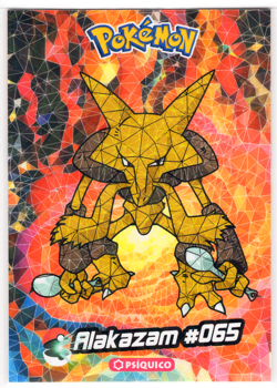 POKEMON - CRYSTAL CARD COLLECTION * ALAKAZAM * CRACKED ICE HOLO * - Image 1