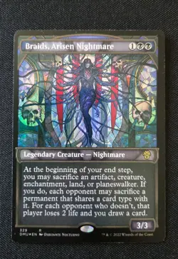 MTG - Braids, Arisen Nightmare TEXTURED FOIL Dominaria United - NM Rare #329 - Image 1