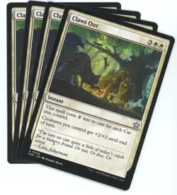 x4 Claws Out - 0006 - Foundations - Magic the Gathering (MTG) - Image 1