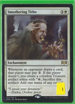 MTG Smothering Tithe Ravnica Allegiance Regular #1 (Check Description) - Image 1