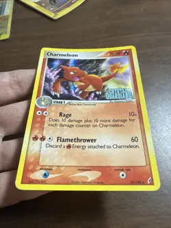 Pokemon Charmeleon Card 29/100 EX Crystal Guardians Reverse Holo Stamped - Image 2