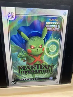 Pikachu as Martian Manhunter Heroes & Villains Flash Edition Non-Pokemon Fan Art - Image 4