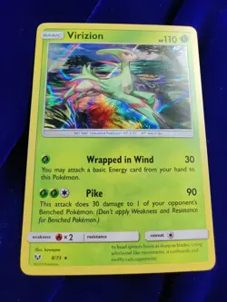 Virizion | Holo | MINT | Shining Legends 8/73 | Rare | Pokemon - Image 1