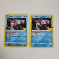 Pokemon Celebrations 25th Anniversary 2 Card Lot Palkia x2 - Image 1