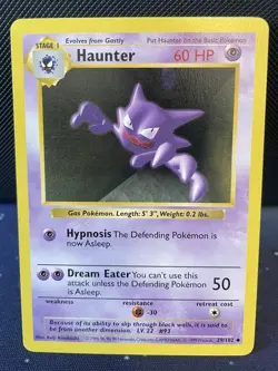 Haunter 029/102 - Pokemon TCG Base Set Shadowless - Uncommon - LP - Image 1