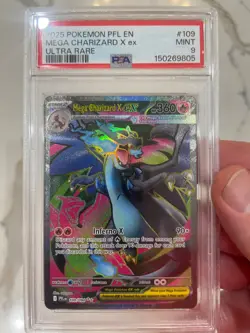 Pokemon Mega Charizard X ex #109 PSA 9 - Image 1