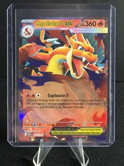 Mega Charizard Y ex 022/217 Ascended Heroes English Pokemon TCG NM - Image 1