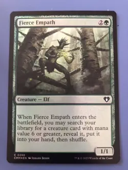 Ag-Mtg Foil 288 Passionate Empath/Fierce Empath Cmmm Green C English Version 1 P - Image 1