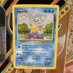 Pokemon TCG Squirtle 001/034 Classic Collection Holo Basic 40 HP English - Image 1