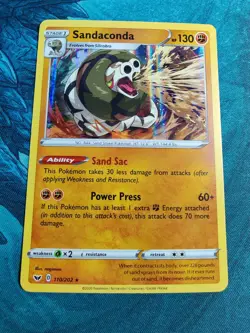 Sandaconda | Holo | MINT | Sword & Shield 110/202 | Rare | Pokemon - Image 1