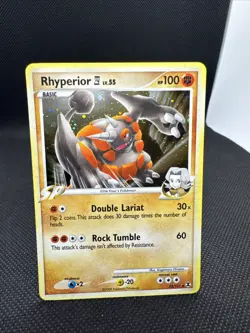 Rhyperior - (DPPt Rising Rivals) 032/111 Deck Exclusives Holo Pokemon TCG NM - Image 1