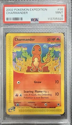 Charmander Non Holo #98/165 - 2002 Pokemon Expedition - PSA 9 - LOW POP - Image 1