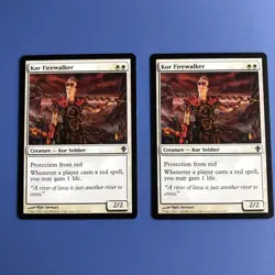 Ag-Mtg Kor Firewalker Wwk English Version 2 Pieces Magic The Gathering - Image 1
