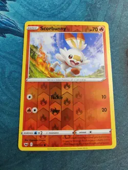 Scorbunny | Reverse Holo | NM/M | Sword & Shield 031/202 | Common | Pokemon - Image 1