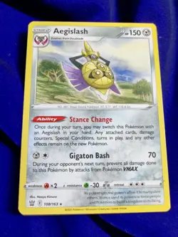 Aegislash | MINT | Battle Styles 108/163 | Rare | Pokemon - Image 1