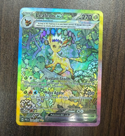 Leafeon ex 144/131 Hyper Rare Prismatic Evolutions Pokemon - Image 1