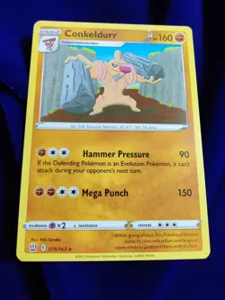 Conkeldurr | MINT | Battle Styles 075/163 | Rare | Pokemon - Image 1