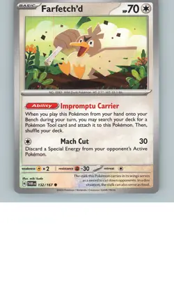 Pokemon Twilight Masquerade #132/167 Farfetch'd Non-Holo - Image 1