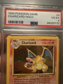 Charizard Holo 1999 Pokemon Game #4 Rare Holo PSA 4 - Image 2