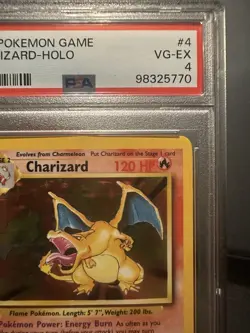 Charizard Holo 1999 Pokemon Game #4 Rare Holo PSA 4 - Image 3