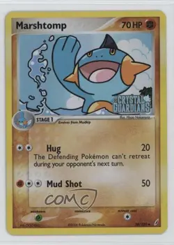 Marshtomp Reverse Foil Pokemon EX Crystal Guardians #38 2006 - Image 1