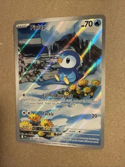 Piplup 98/94 IR Illustration Rare Pokemon Phantasmal Flames Full Art - NM 🔥 - Image 2