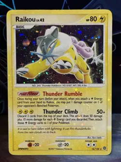 RAIKOU 16/132 Secret Wonders Holo Bleed rare Pokemon TCG - Image 1