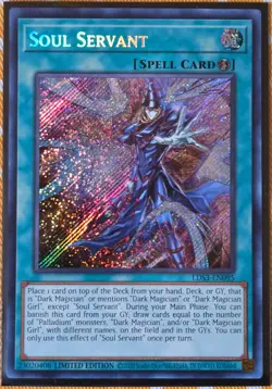 Yugioh! Soul Servant LDS3-EN095 Limited Edition Secret Rare NM - Image 1