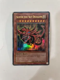 Yu-Gi-Oh! TCG Slifer the Sky Dragon Worldwide Edition GBI-001 HP Heavy Wear Look - Image 1