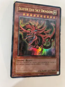Yu-Gi-Oh! TCG Slifer the Sky Dragon Worldwide Edition GBI-001 HP Heavy Wear Look - Image 2