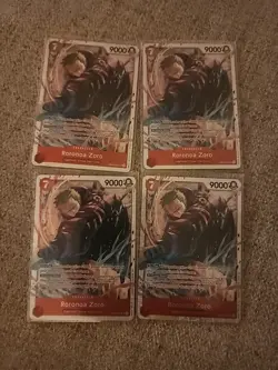 4x One Piece TCG 2026 Roronoa Zoro OP15 #EB04-007 (SR) New - Image 1
