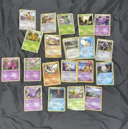 Vintage Pokemon Unleashed EX Dp MP-DMG Card Lot 20 Cards Liquidation - Image 1