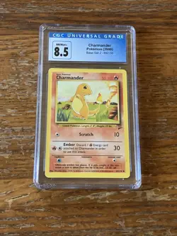 CHARMANDER - Base Set 2 - 69/130 - Common - Pokemon Card Graded CGC 8.5 Grading - Image 1