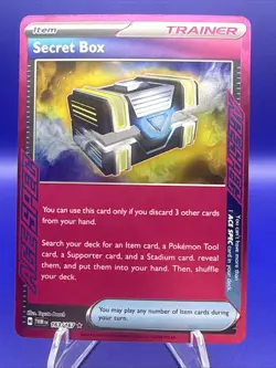 2024 Pokemon TCG Holo Ultra Rare Secret Box Trainer Card - Image 1