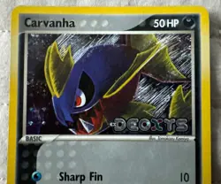 Carvanha 56/107 Deoxys Reverse Holo Pokemon Card - Image 2
