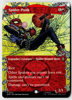 MTG Marvel's Spider-Man #210 Spider-Punk (0210) (Borderless) Rare - Image 1