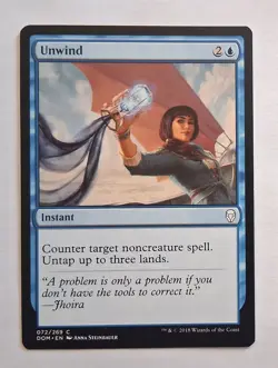 Magic MTG - Unwind - Dominaria - NM - Image 1